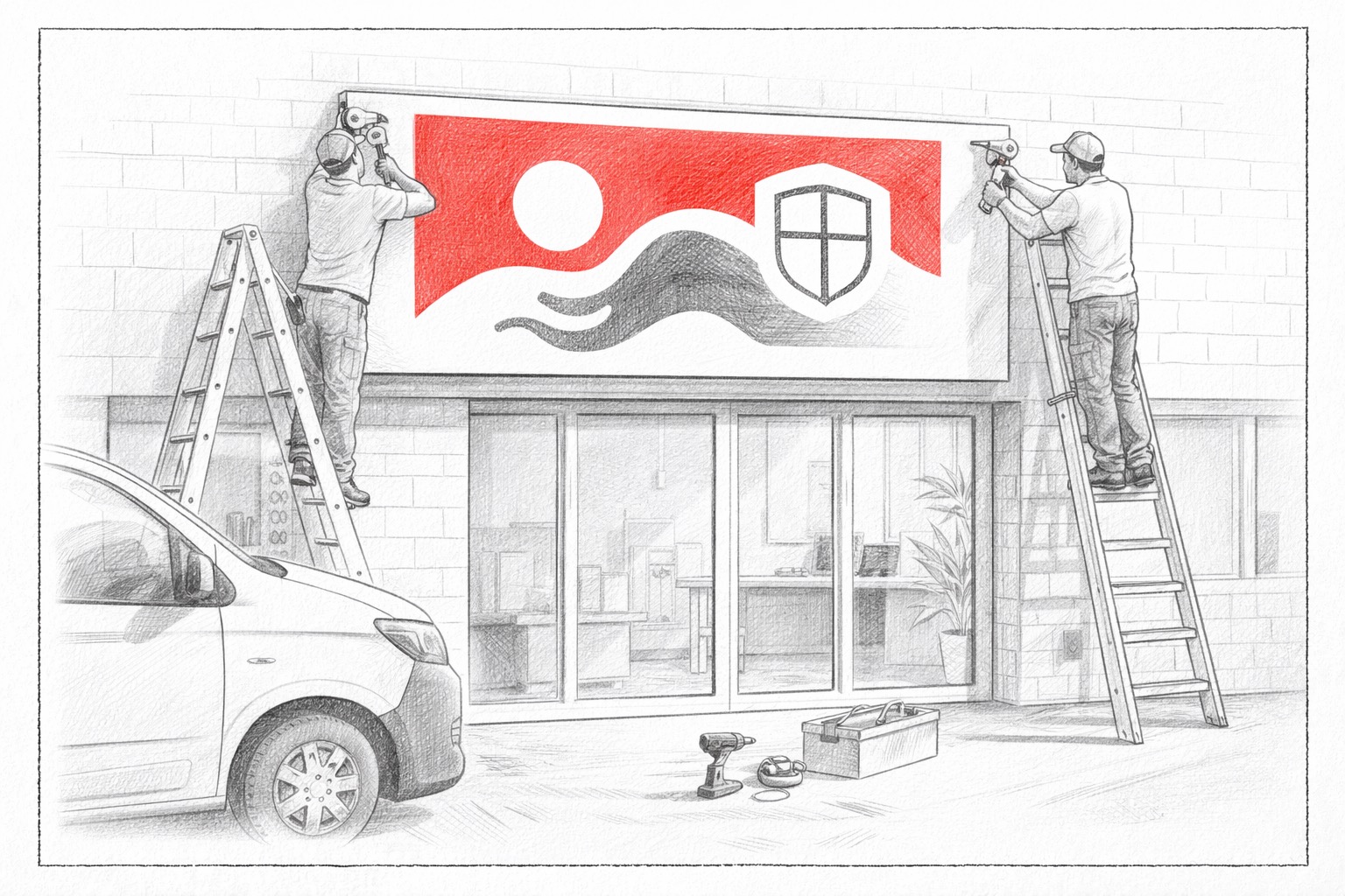 Ilustrativní nákres služeb a realizací
